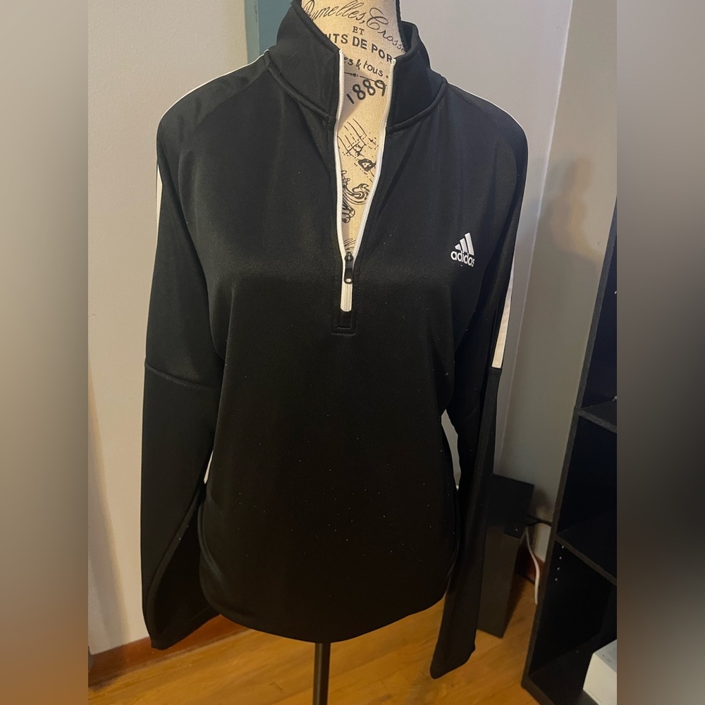 Adidas Unisex 3 stripe Golf 1/4 zip